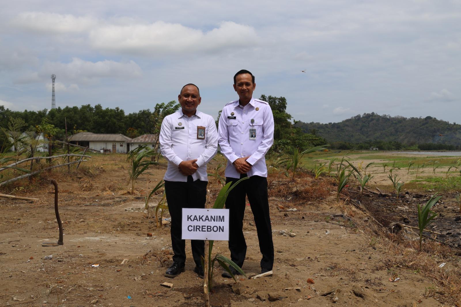 Imigrasi Jabar Tanam Bibit Kelapa di Pantai Ciletuh Sukabumi untuk Dukung Ketahanan Pangan
